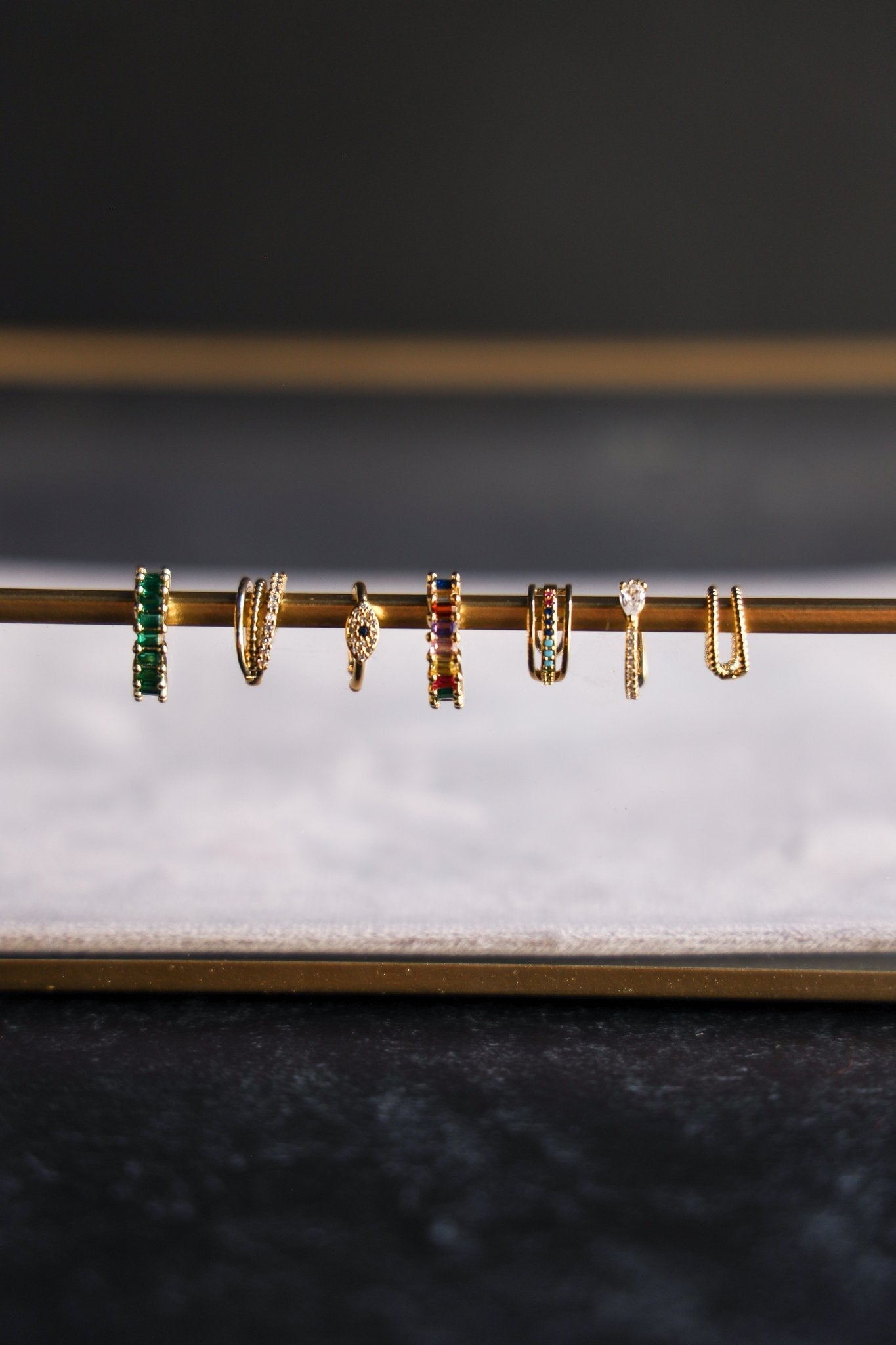 Ear Cuff 3 Row Multi