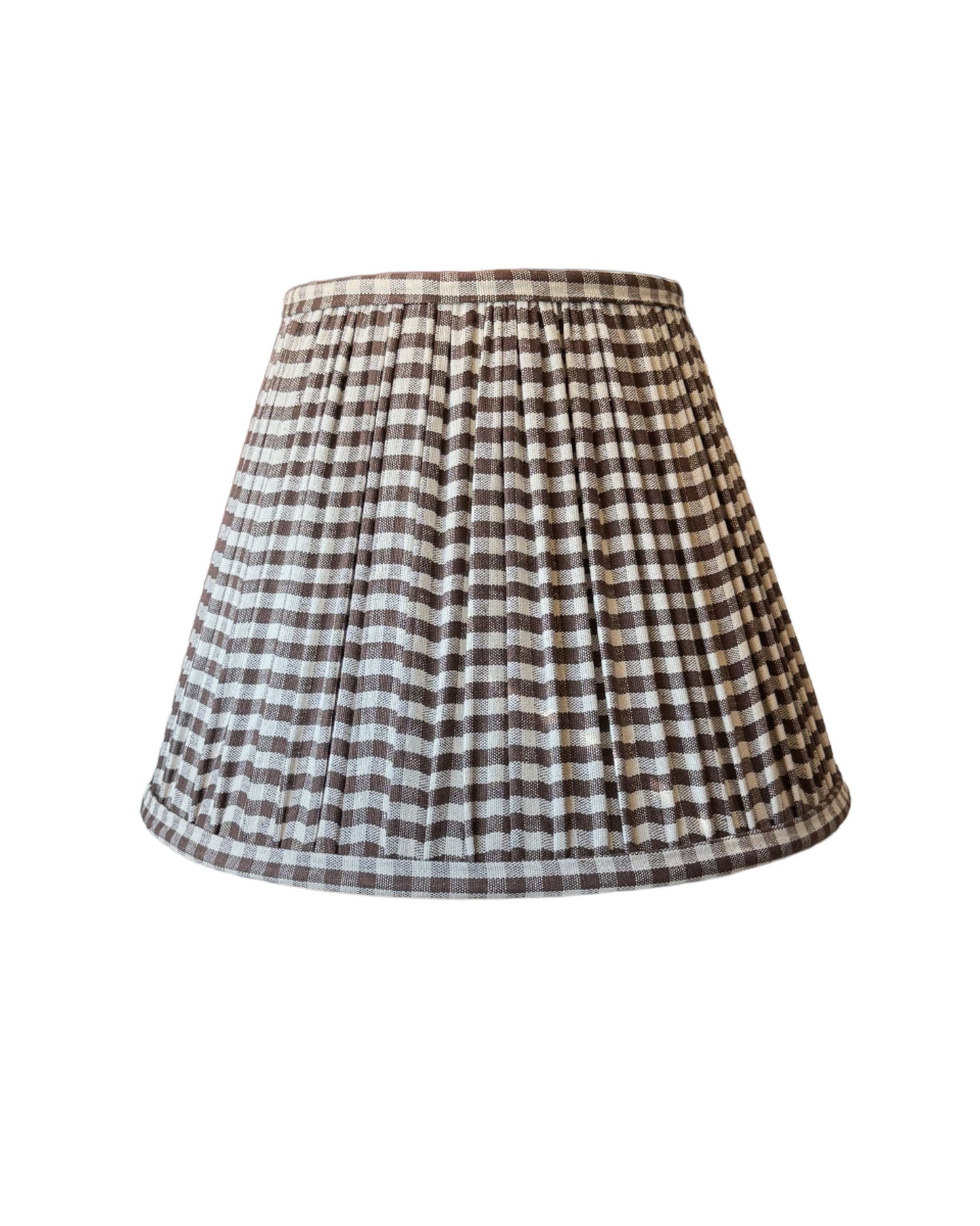 Chocolate Gingham Empire Shade