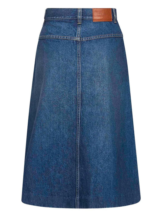 Chloe Women Knee-Length Denim Skirt