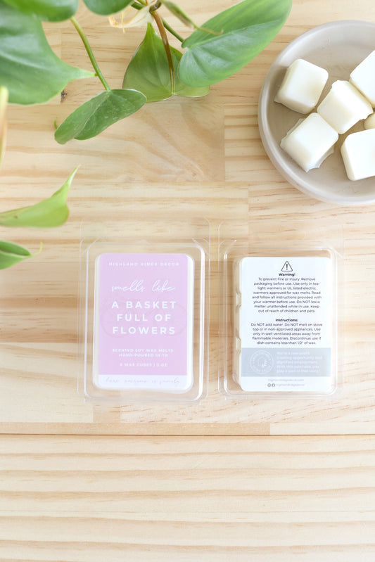 A Basket Full of Flowers Wax Melt