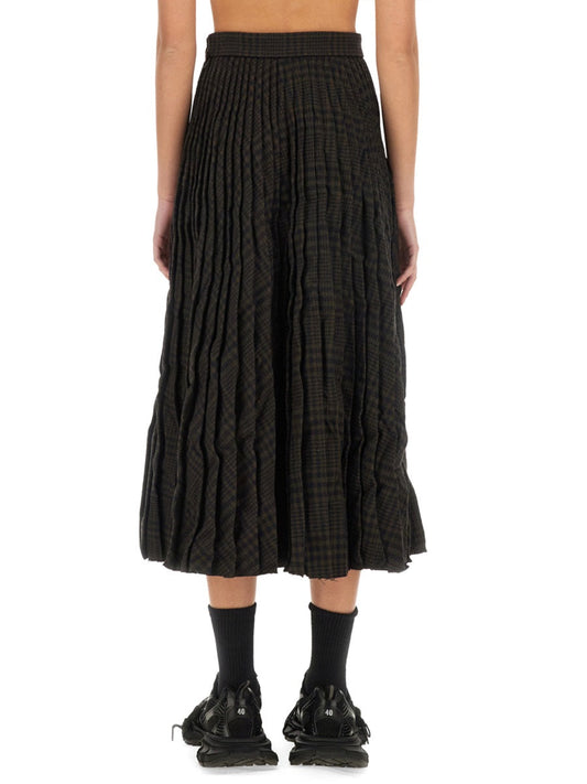 Balenciaga Women Pleated Skirt.