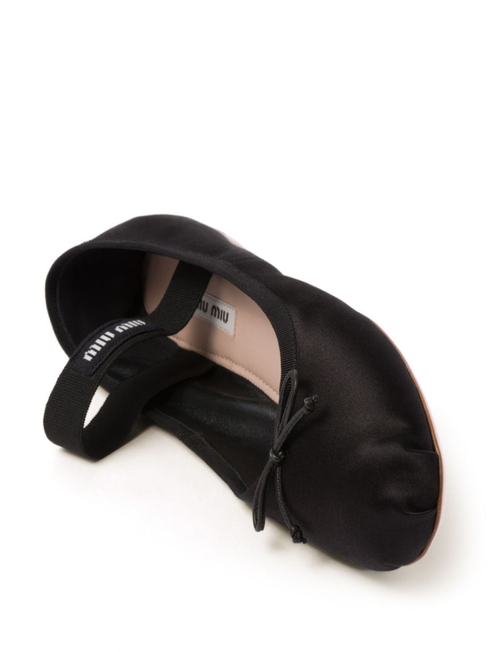 Miu Miu Women Satin Ballerinas With Elastic Band