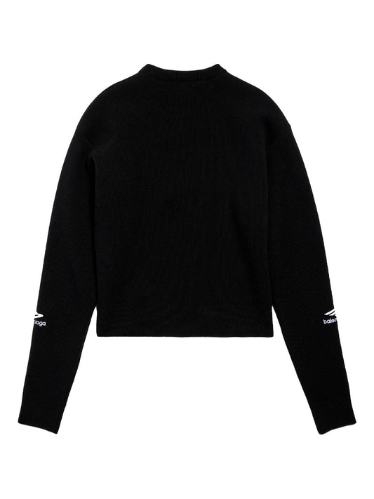 Balenciaga Women Wool Knitted Ski Crewneck