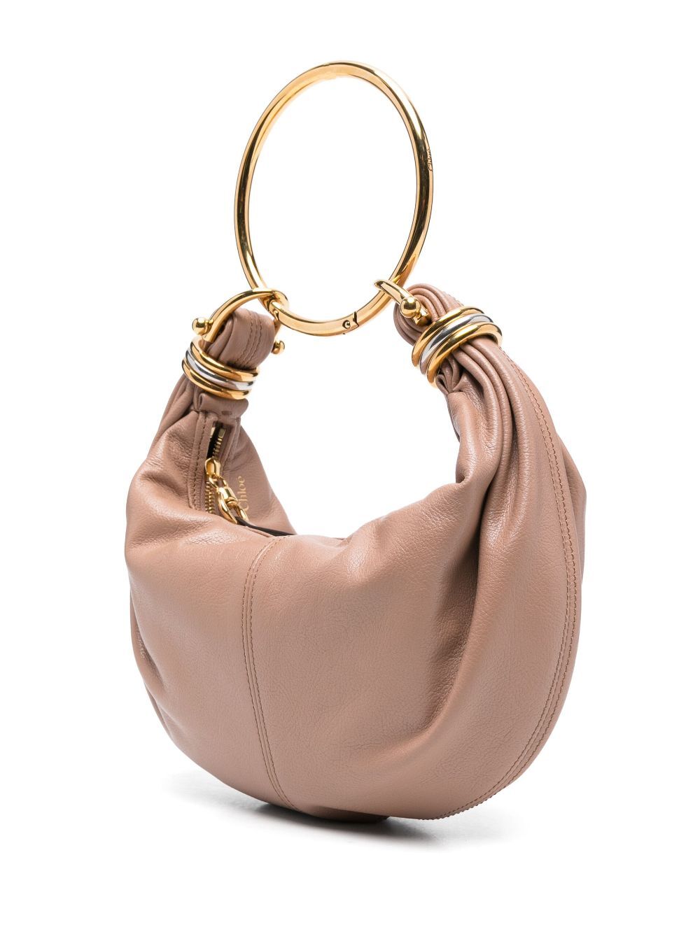 Chloe Women Small Bracelet Hobo Bag In Grained Leather