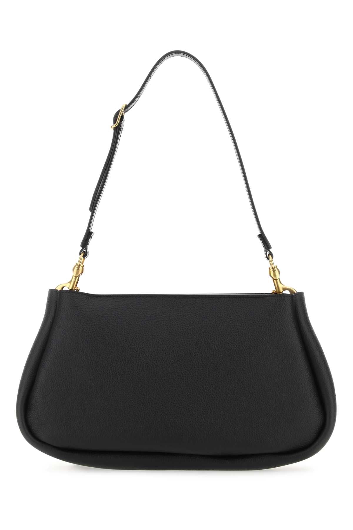 Chloe Women Black Leather Marcie Clutch