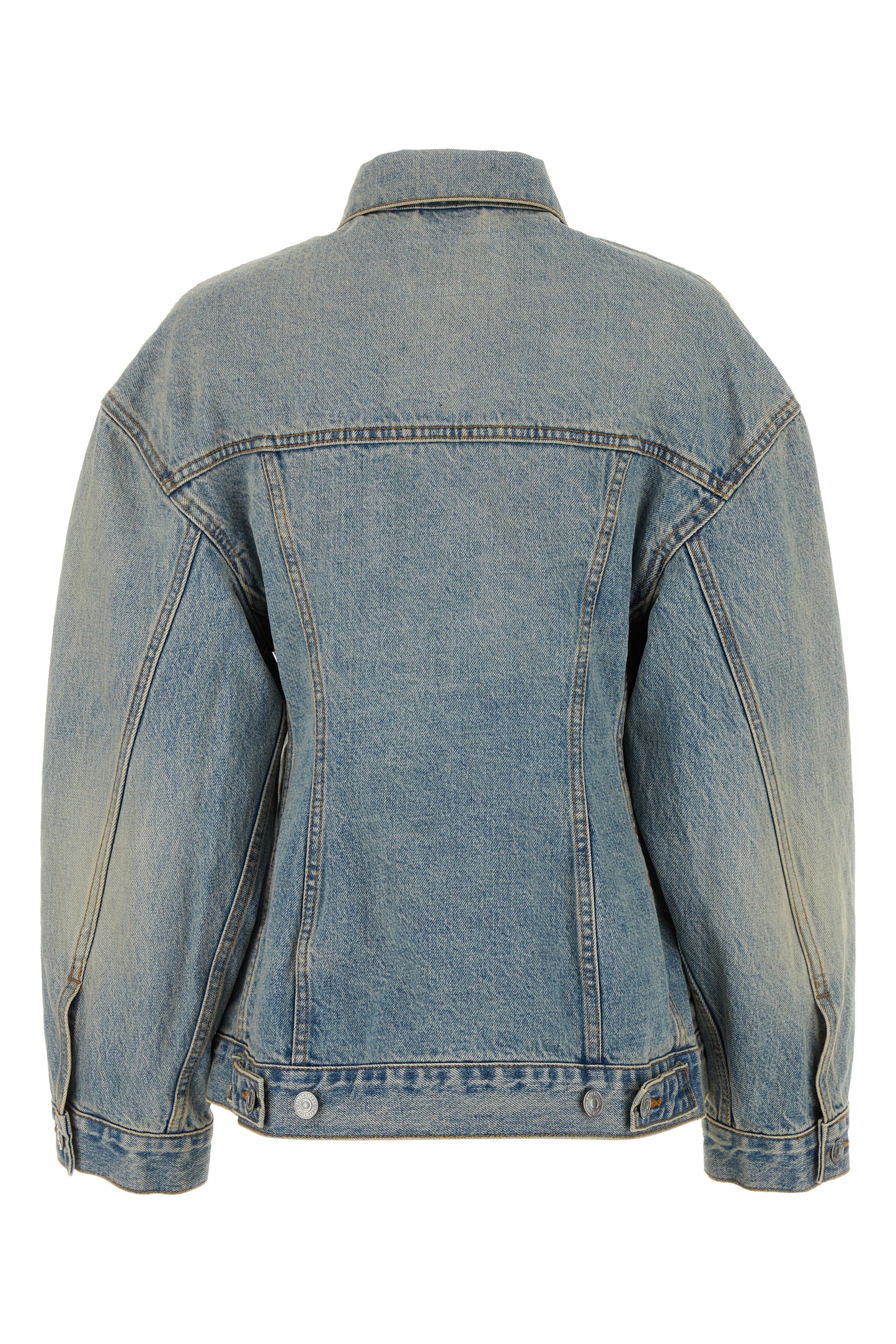 Balenciaga Women Light Blue Denim Hourglass Jacket