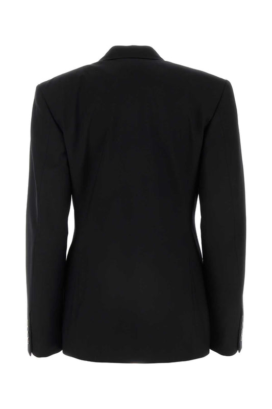 Balenciaga Women Black Wool Blazer