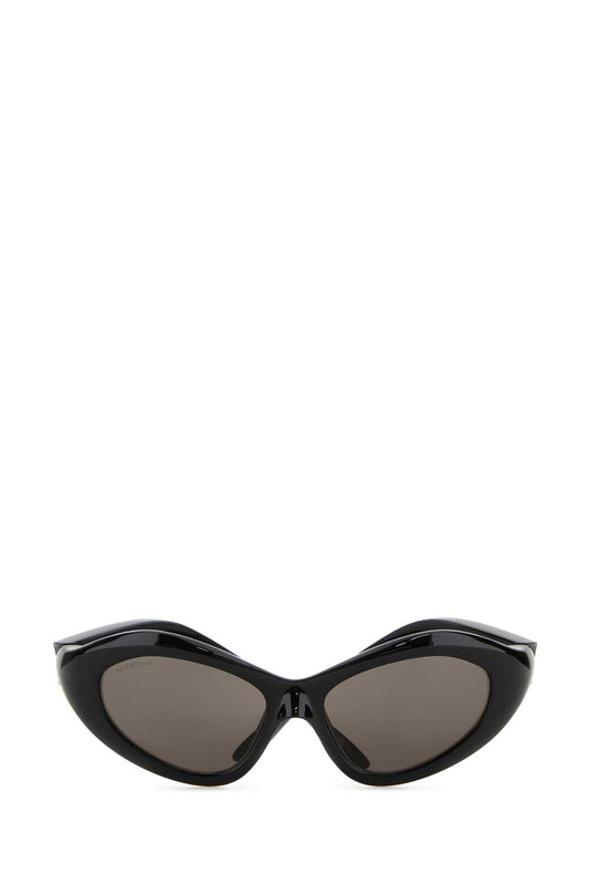 Balenciaga Women Black Nylon Orbit Cat Sunglasses