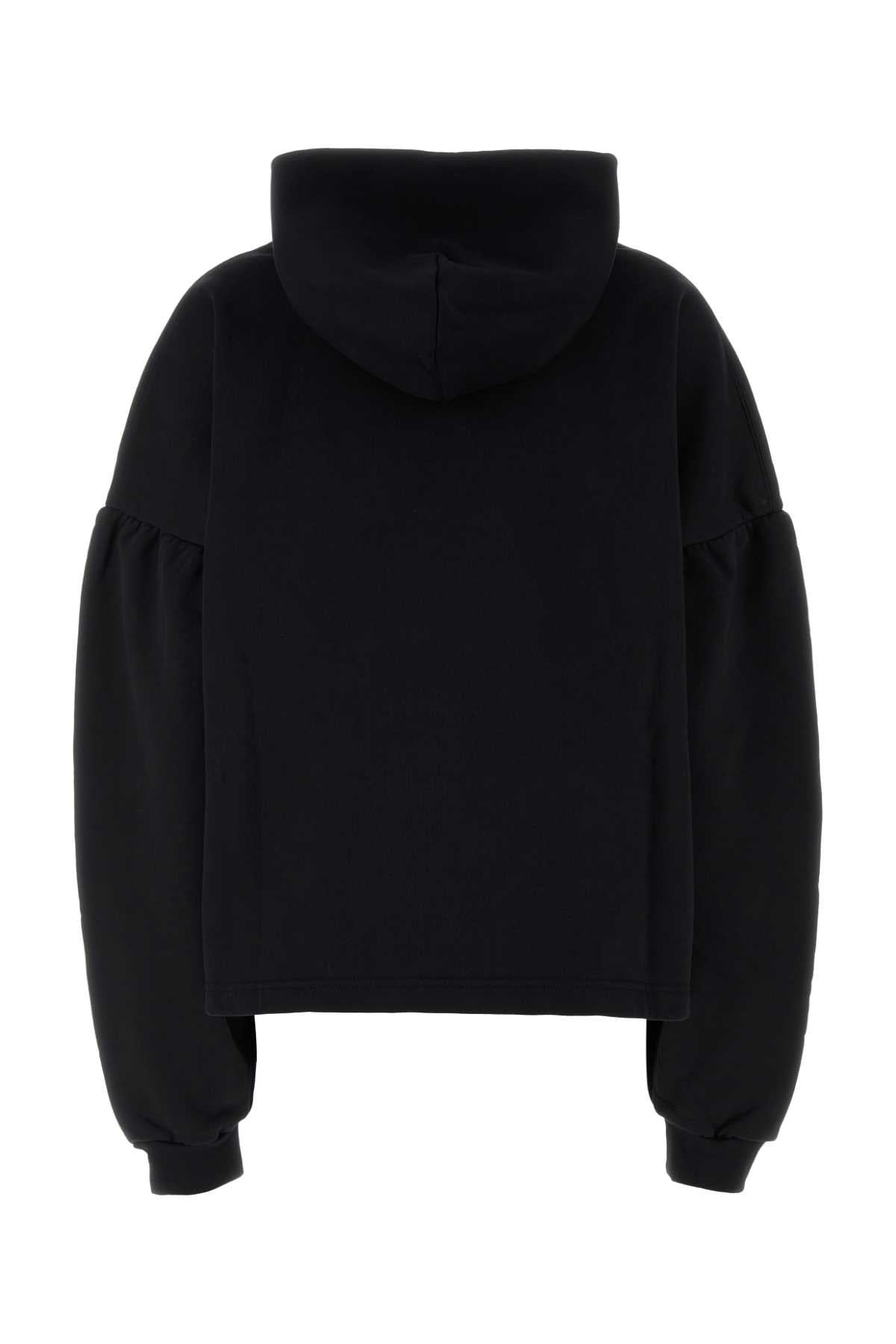 Balenciaga Women Black Cotton Sweatshirt