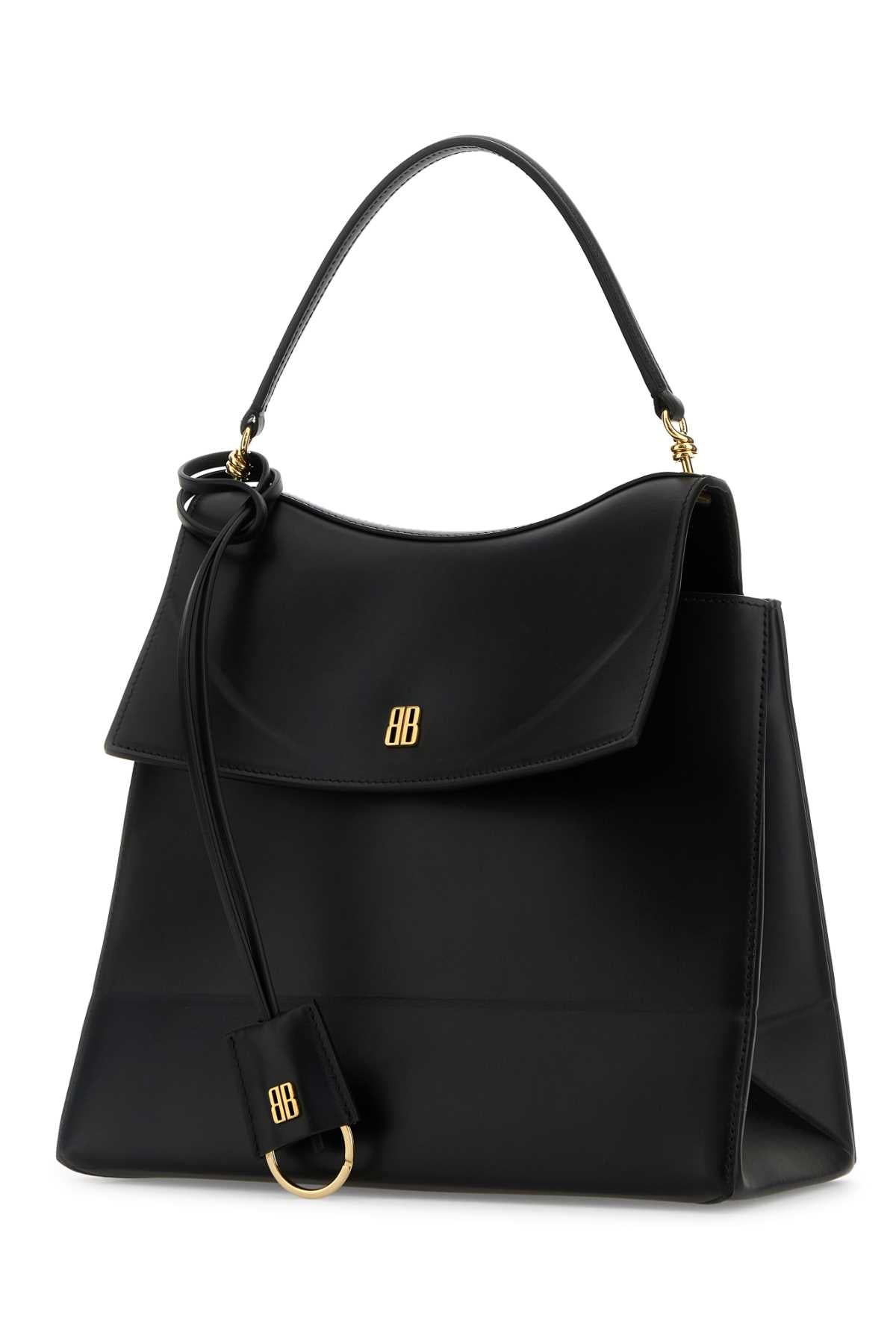 Balenciaga Women Black Leather Medium Nano Handbag