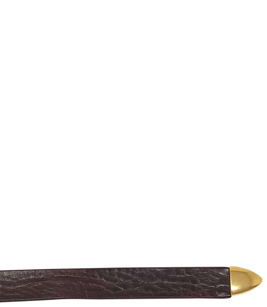 Burgundy Leather Belt