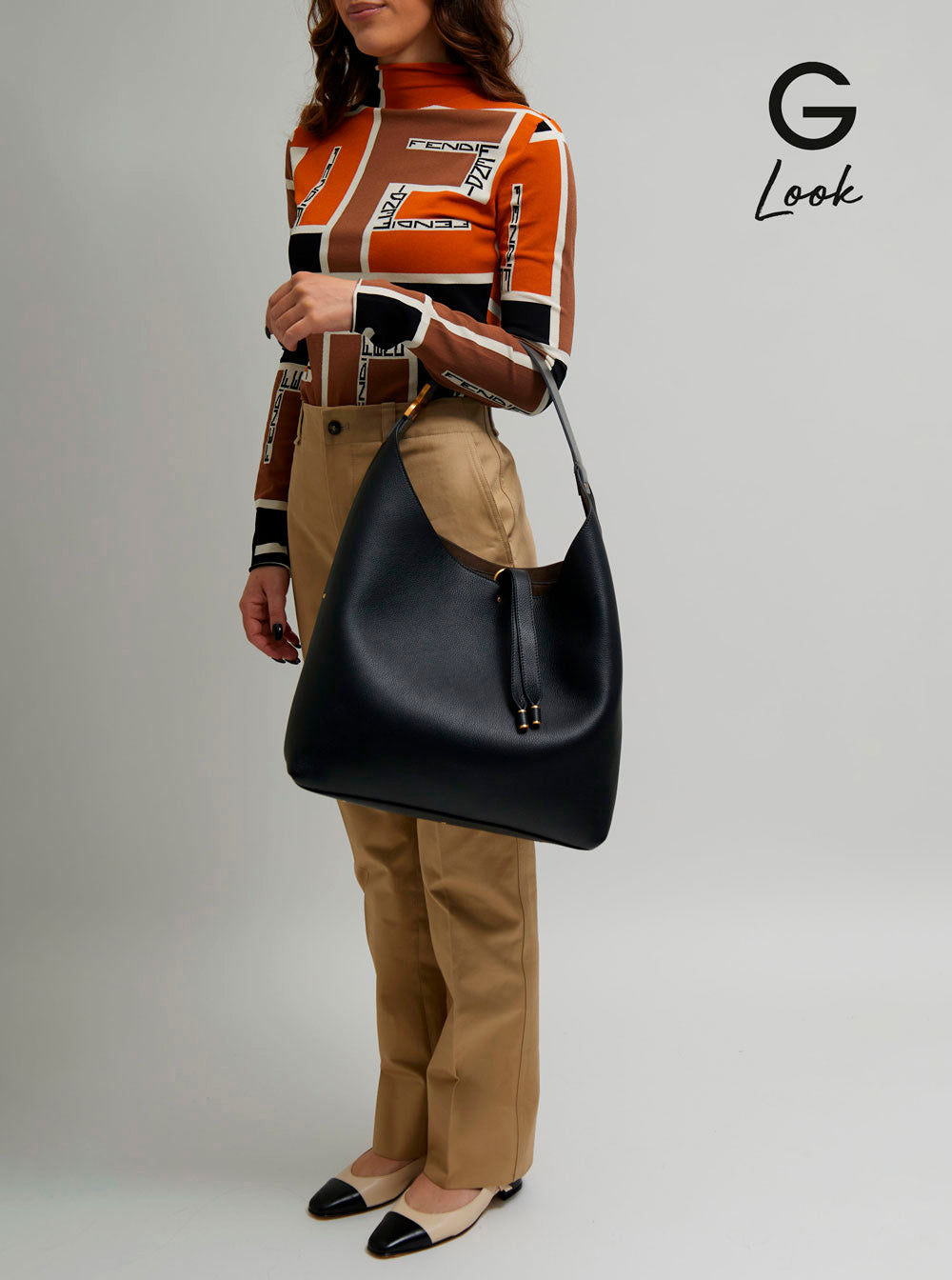 Chloé Women 'Marcie' Black Shopper In Grainy Leather Woman