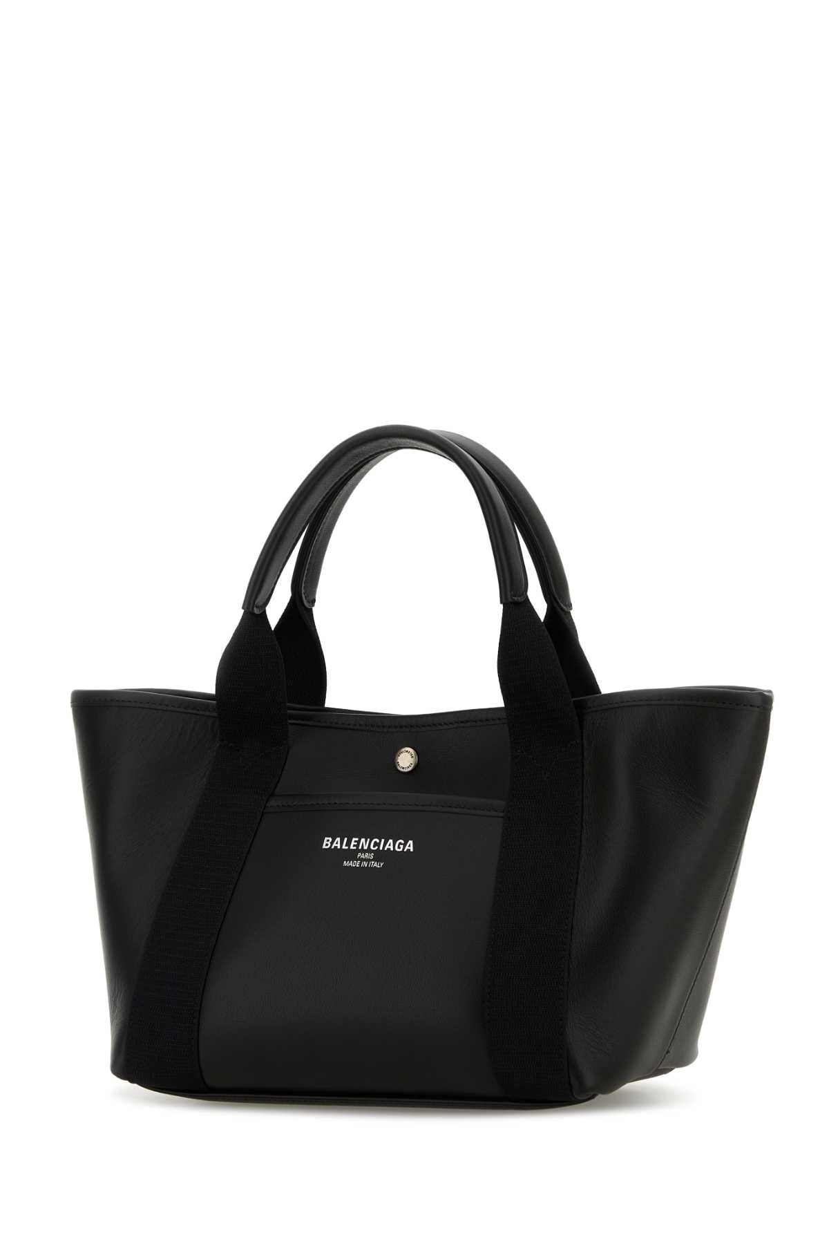 Balenciaga Women Black Leather Biarritz Shopping Bag