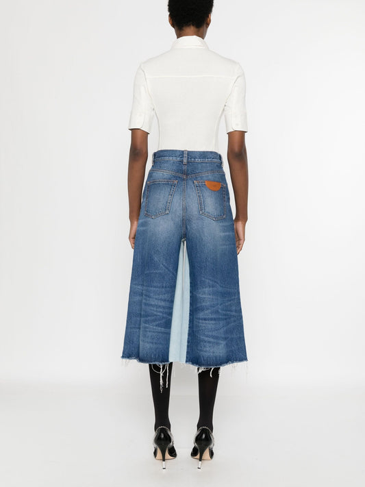 Chloe Women Denim Midi Skirt