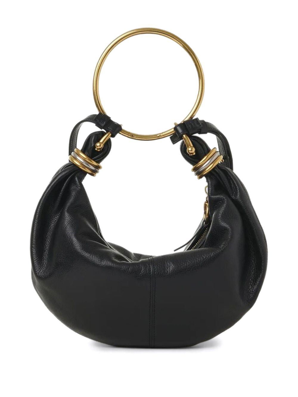 Chloe Women Small Bracelet Hobo Bag In Grained Leather