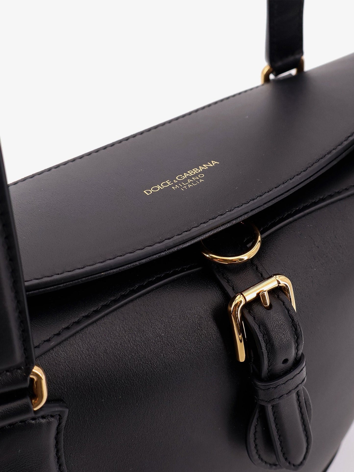 Dolce & Gabbana Women Coffa Capri Leather Shoulder Bag