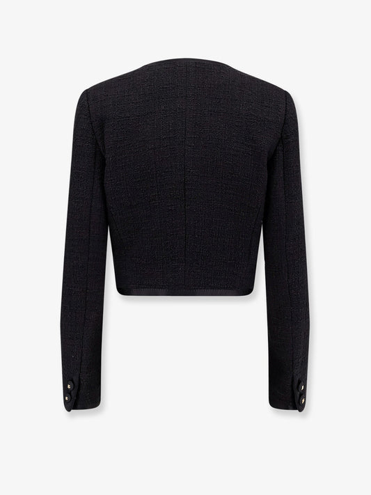 Dolce & Gabbana Women Cotton And Viscose Blazer With Animalier Print Lining