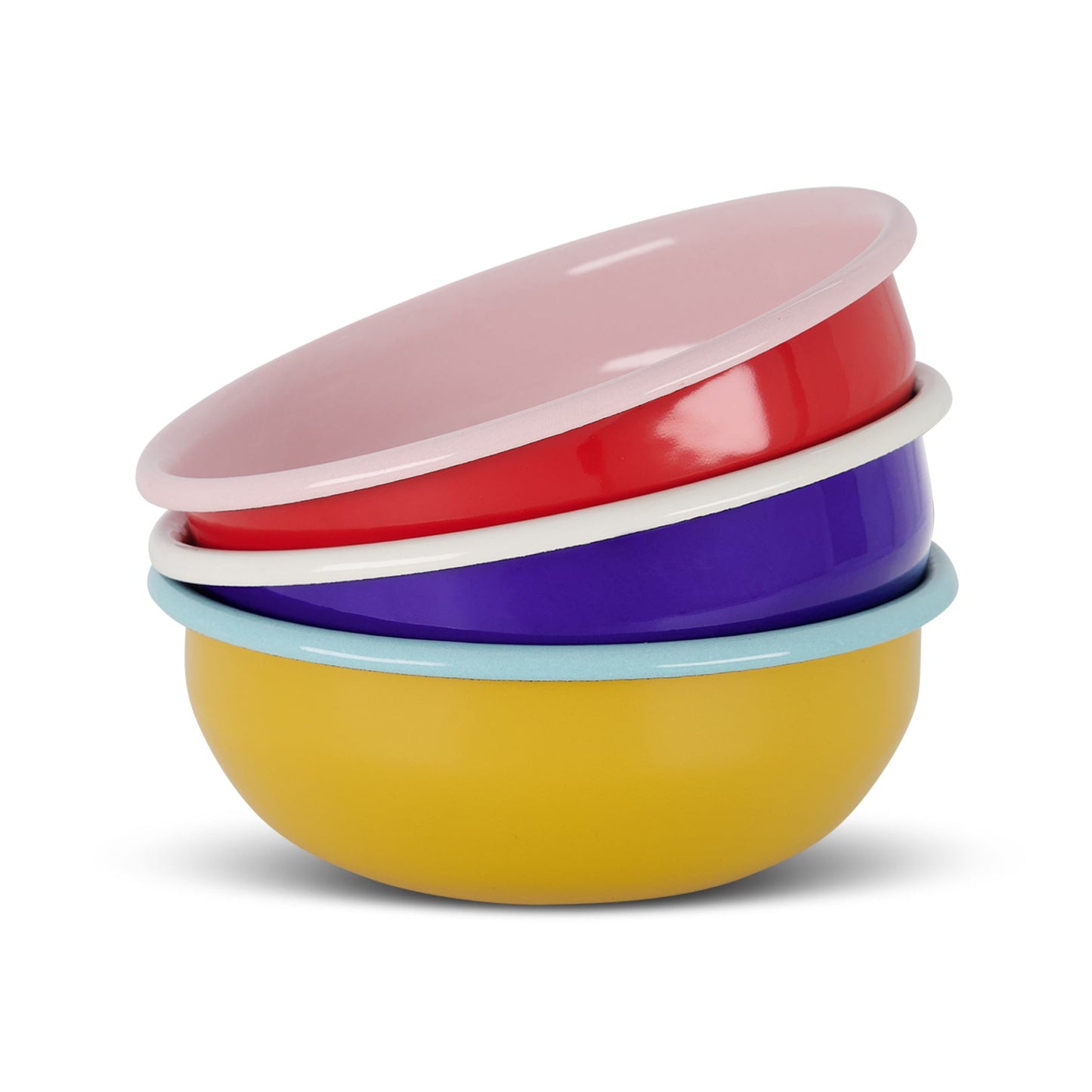 S/4 Enamel Cereal Bowl - Two Tone
