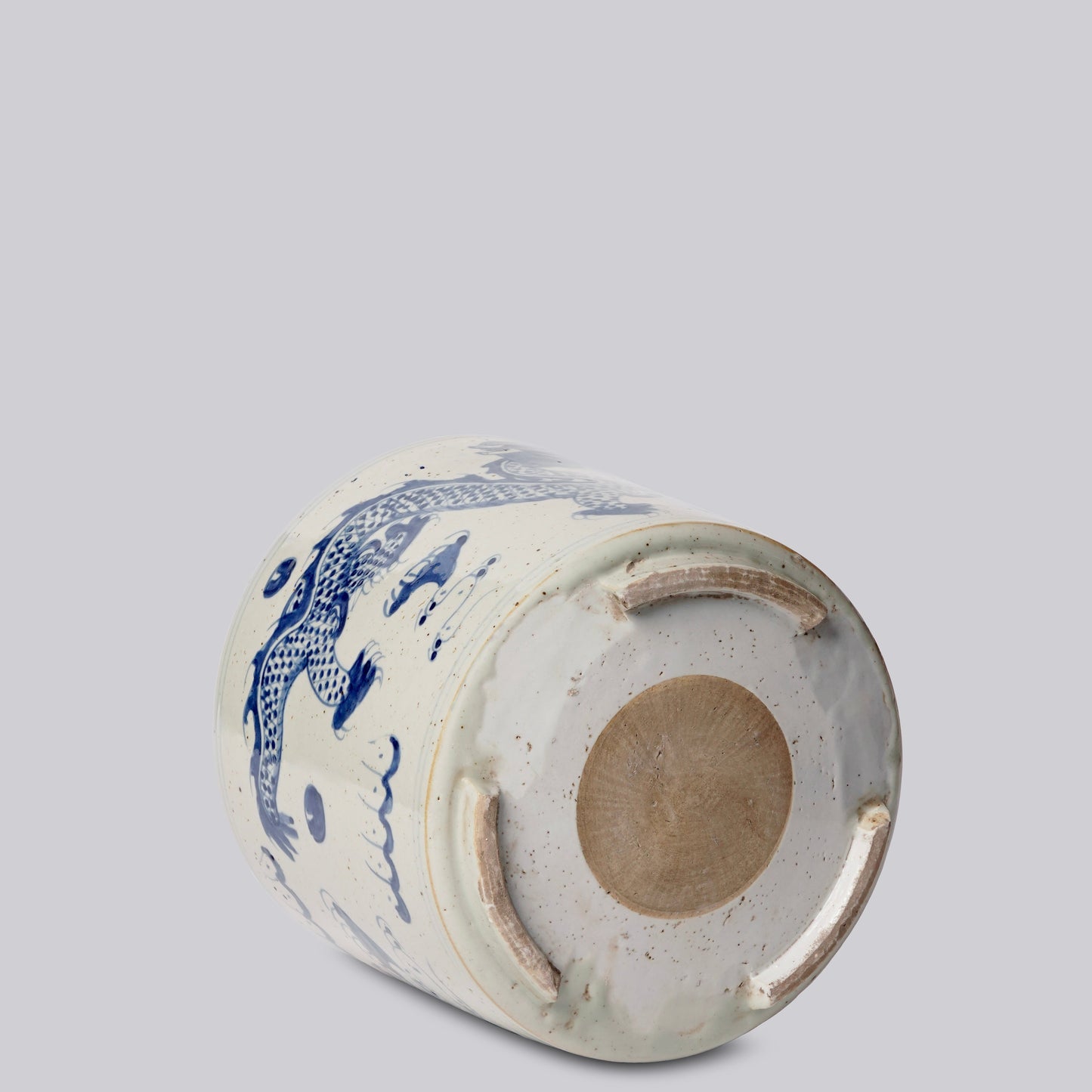 Blue and White Porcelain Dragon Footed Cachepot