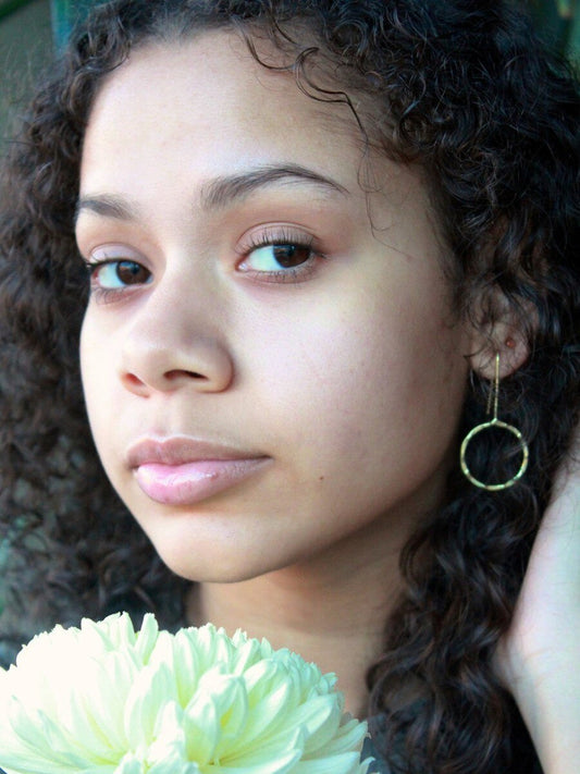 Full Moon Drop Earrings