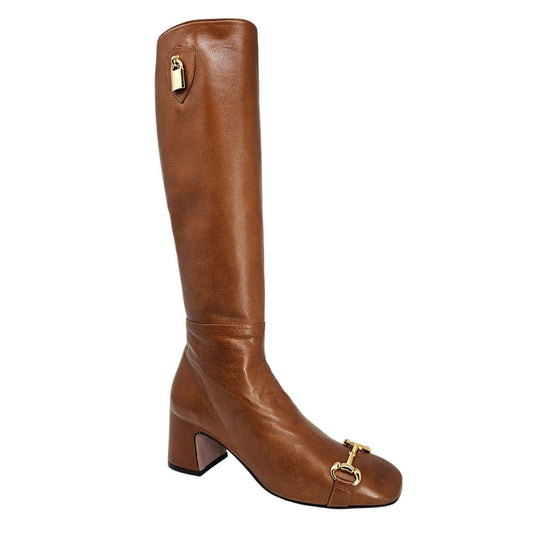 Cognac Tall Lock Boot