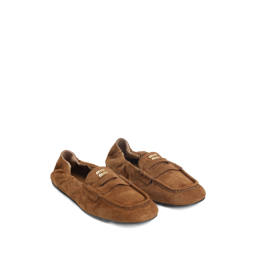Miu Miu Brown Loafers Women
