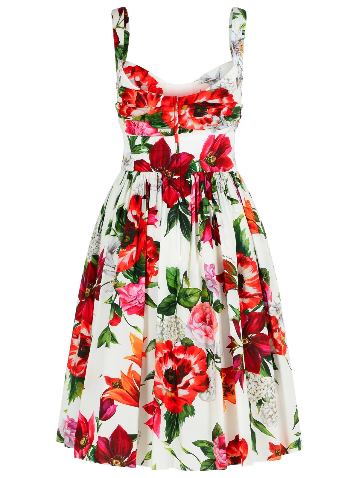 Dolce & Gabbana White Cotton Poplin Dress Women