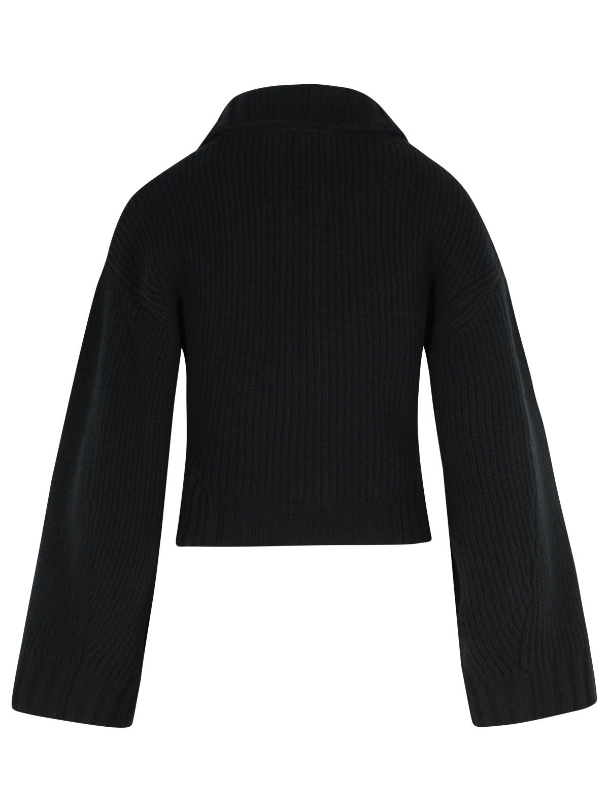 The Attico Black Wool And Cashmere Sweater Women