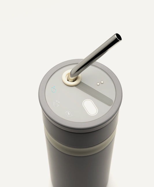 Uvio Self-Purifying Water Bottle - Elephant Gray