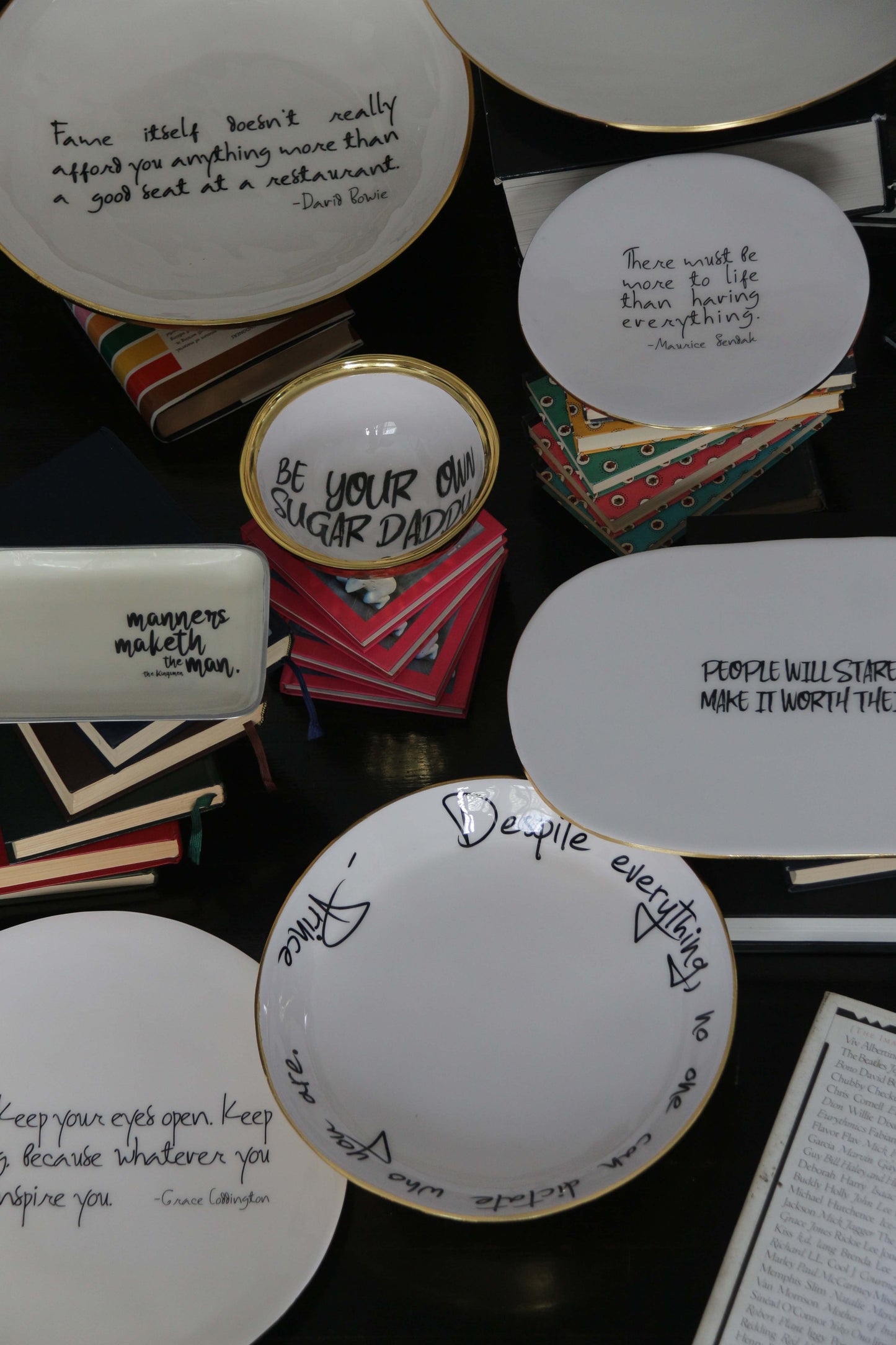 "Violent Delights Have Violent Ends” Shakespeare - Bowl with Quote