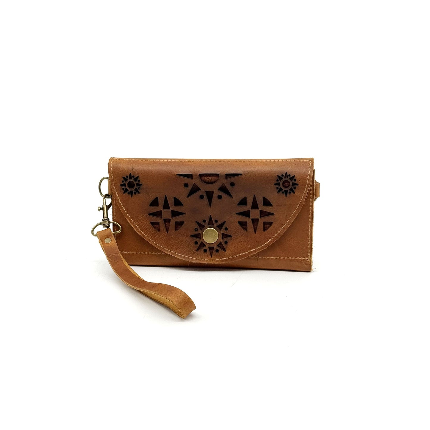 Sunrise Wallet in Cognac