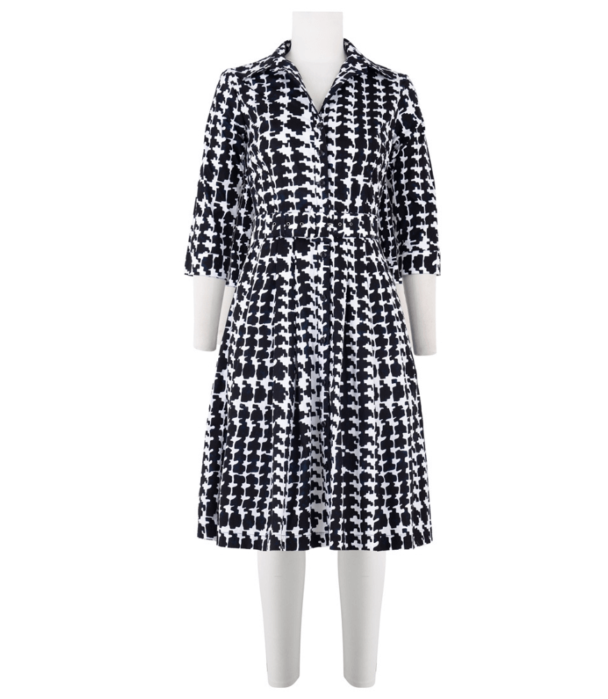 Audrey Dress #1 White Indigo Long Dress