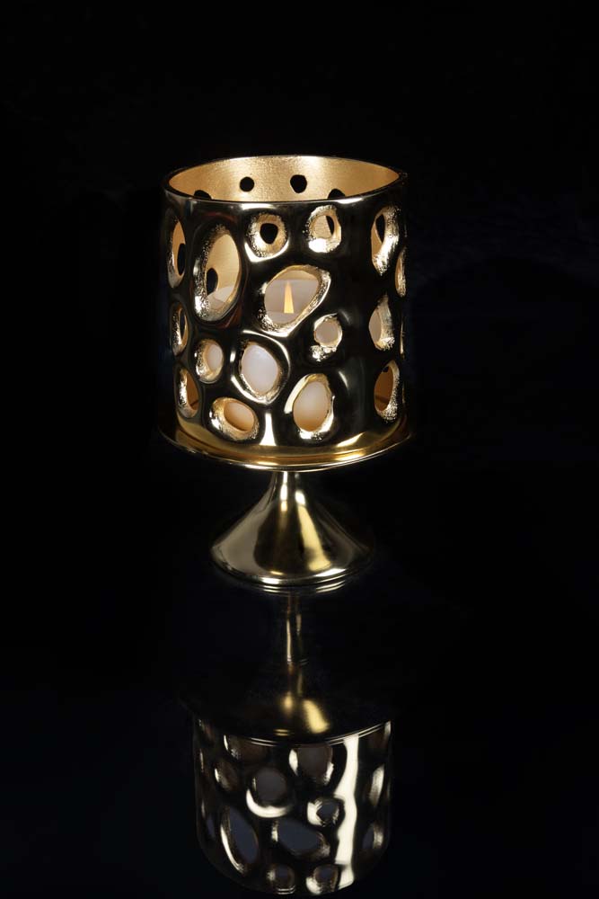 Passage Candle Holder Gold