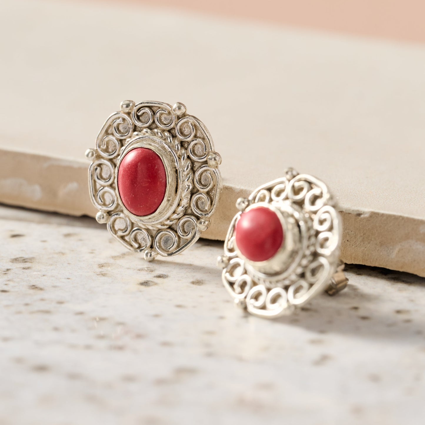 Rani Redstone Post Earrings