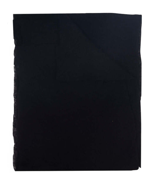 Black Small Cashmere Plain Scarf