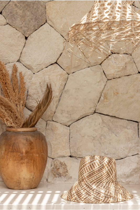 Ombre Woven Bucket Hat