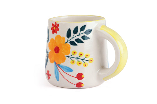 Floral Extravaganza Coffee Mug- Multi , 3.5 X 2.5 Inches (Set of 4)