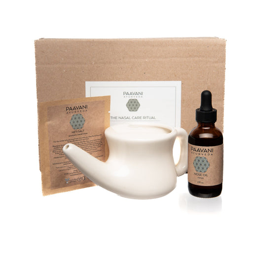 Nasal Care Ritual | Ayurvedic Neti & Nasya Kit for Sinus Health