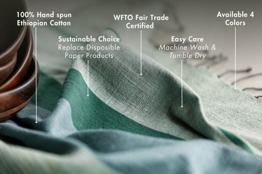 Dalol Handwoven Ethiopian Cotton Kitchen Towel