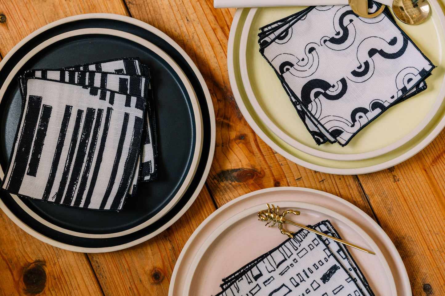 Marguerite in Clairvoyant 5" x 5" Cocktail Napkin - Set of 4