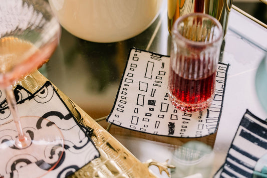 Capistrano in Clairvoyant 5" x 5" Cocktail Napkin - Set of 4