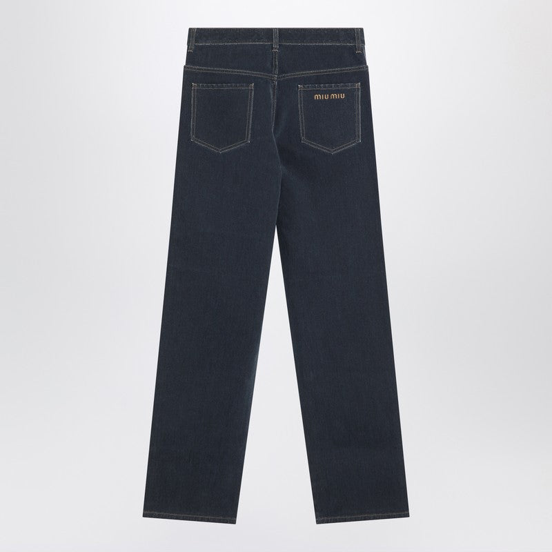 Miu Miu Blue Denim Pants Women