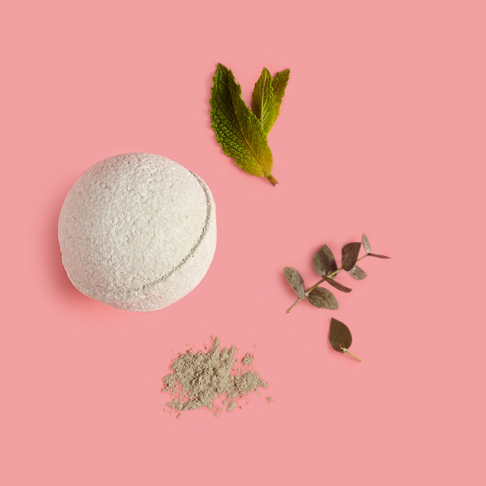 Wellness Bath Bomb Set – Eucalyptus, Peppermint & French Green Clay