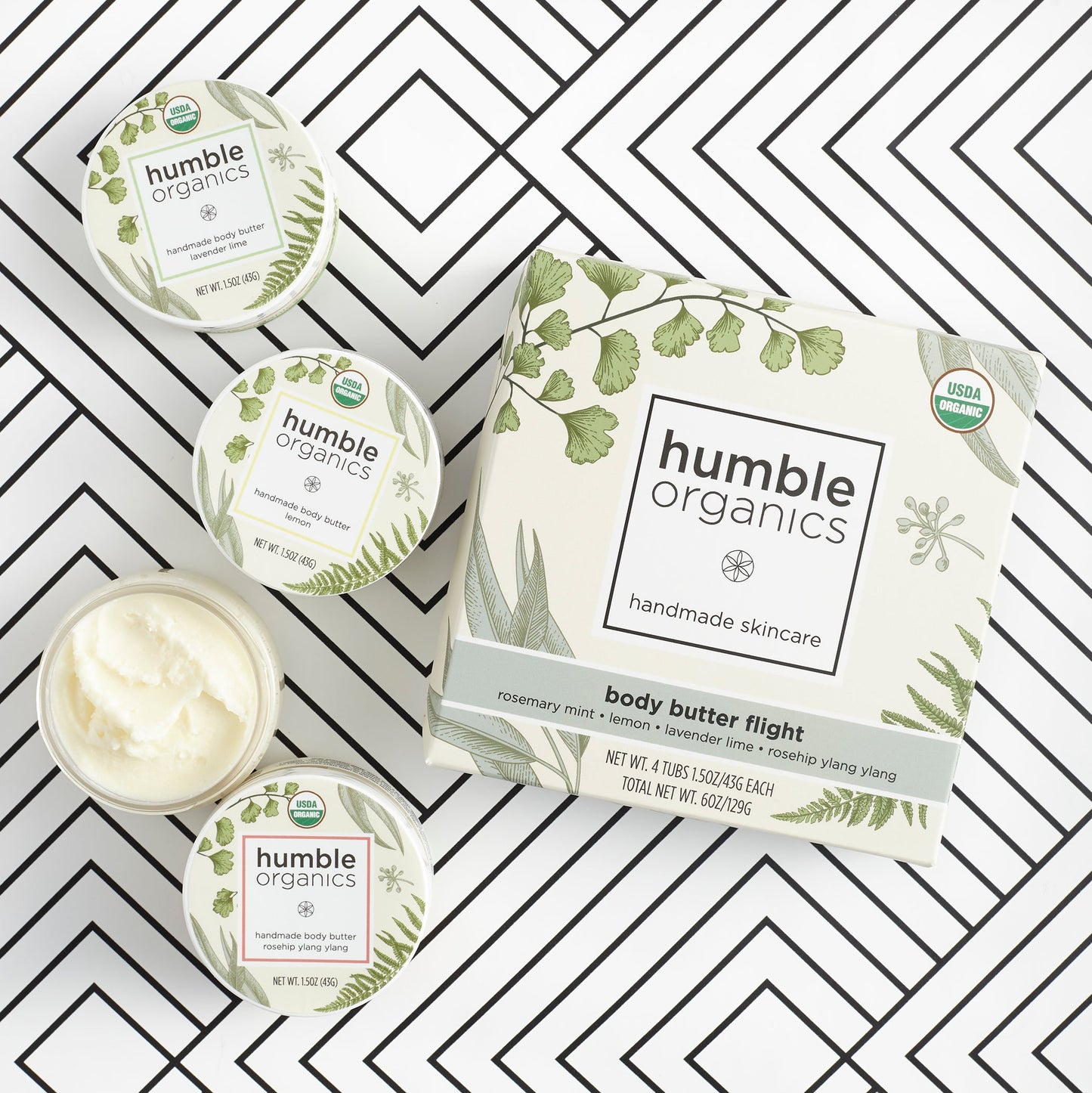 Organic Body Butter Flight – Nourishing Skincare Sampler Set