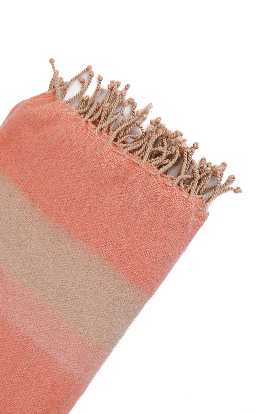 Kallpa Collection - Faded Coral with Braided Fringe