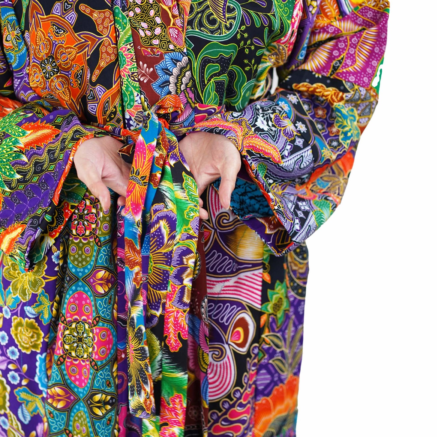 Handmade Long Thick Quilted Robe/ Kimono