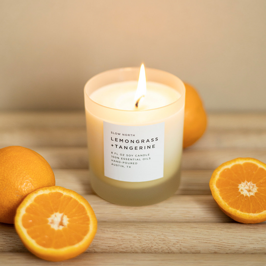 Lemongrass + Tangerine - Signature Candle