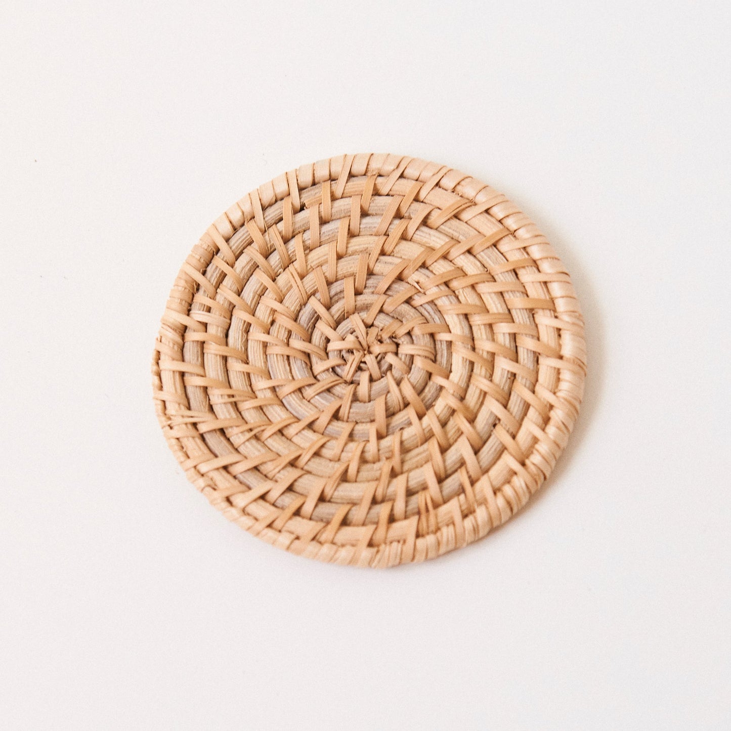 Laguna Woven Rattan Coasters, Set of 2