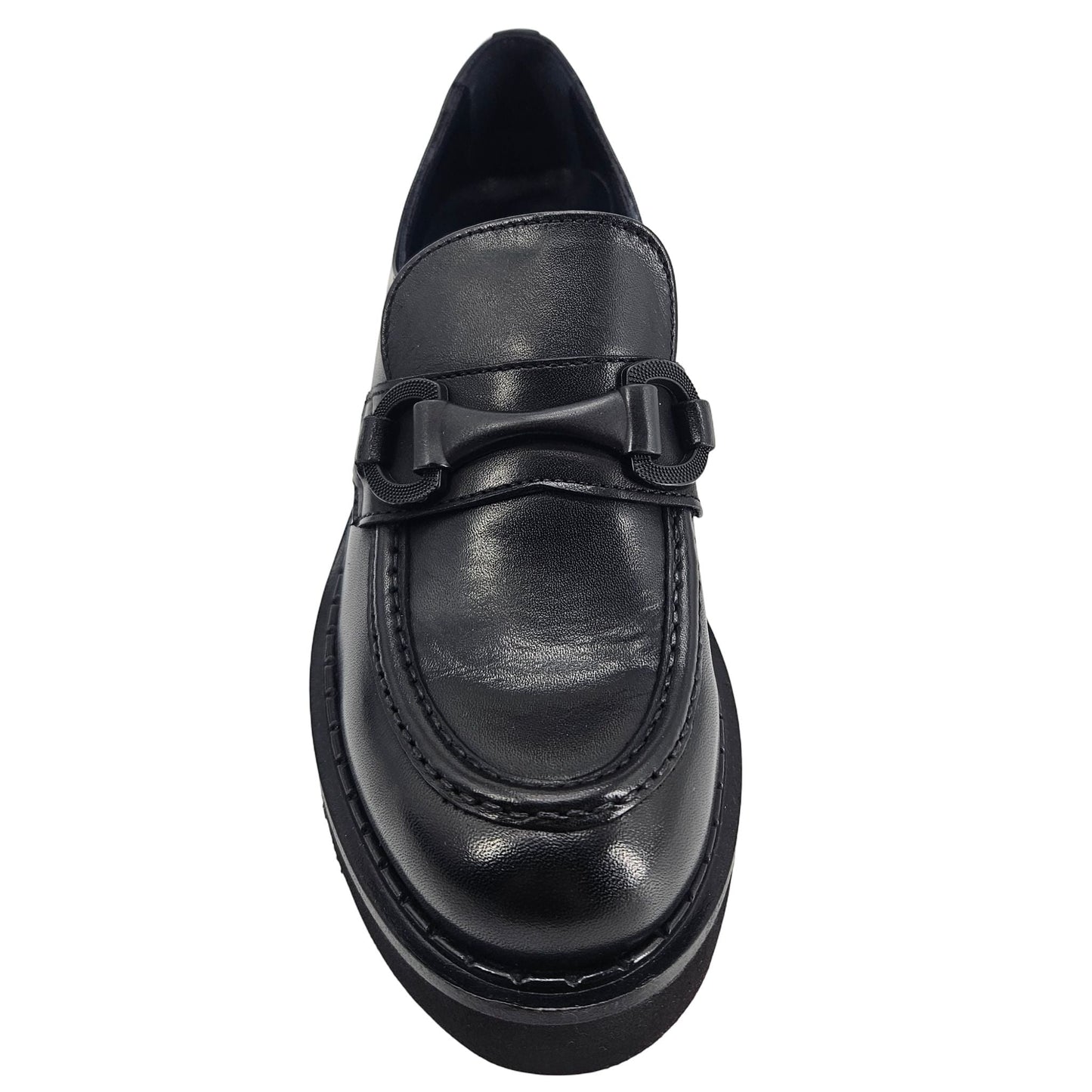 Black Lug Sole Chunky Loafer
