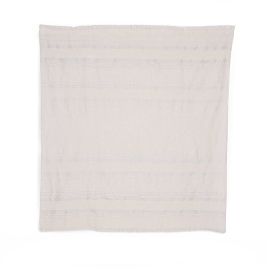 Allira Collection - Handloomed Alpaca - Silver & Ivory Moon Mist